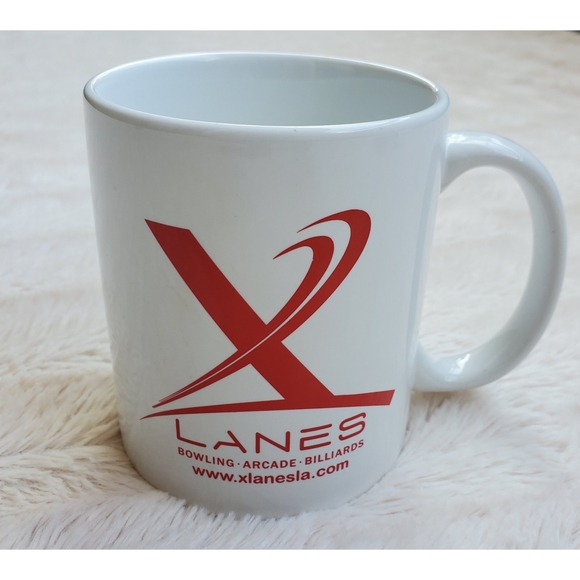 X Lanes red and white mug - Picture 2 of 16